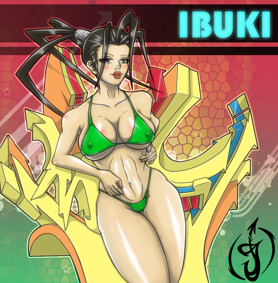 Ibuki green bikini Final