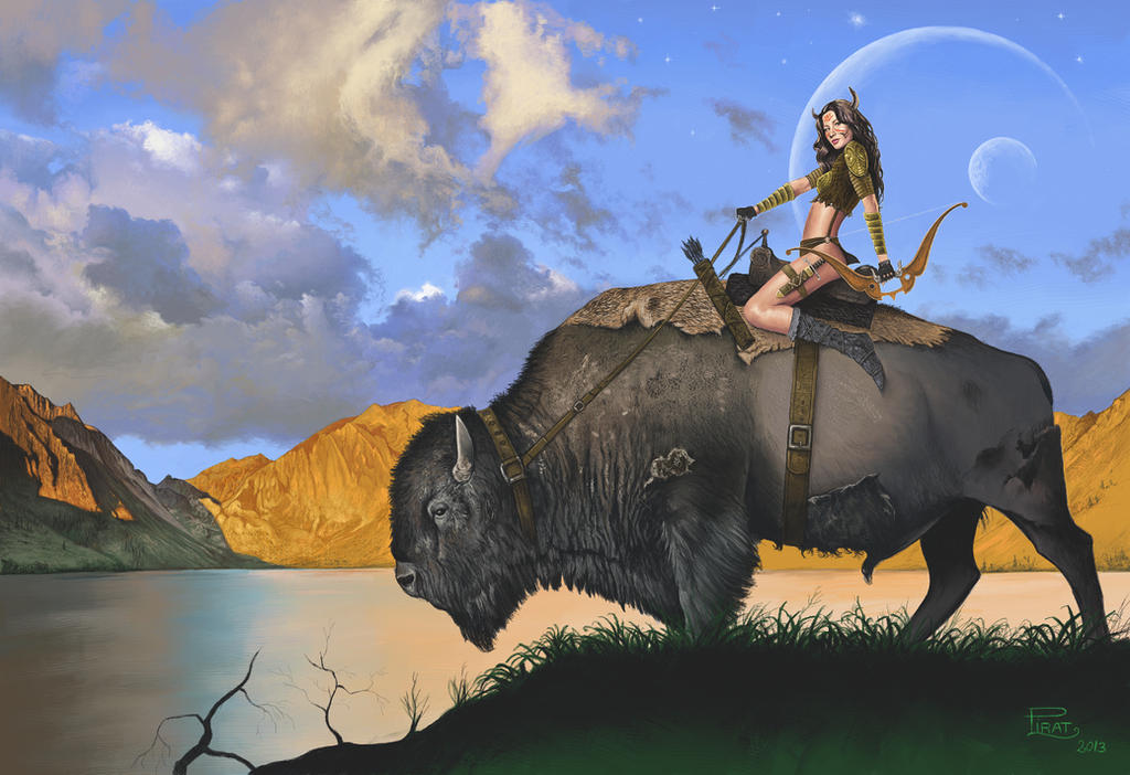 Knight Riding Us Buffalo Buffalo Knight by PIRATSEBASTIEN on DeviantArt