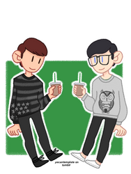 dan and phil being two white girls