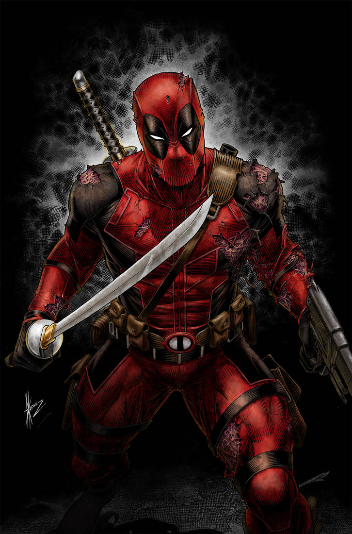 Deadpool Invert Color Deadpool (Colours only) by ajcpereira on DeviantArt