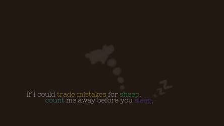 Trade Mistakes (minimal lyric wallpaper)