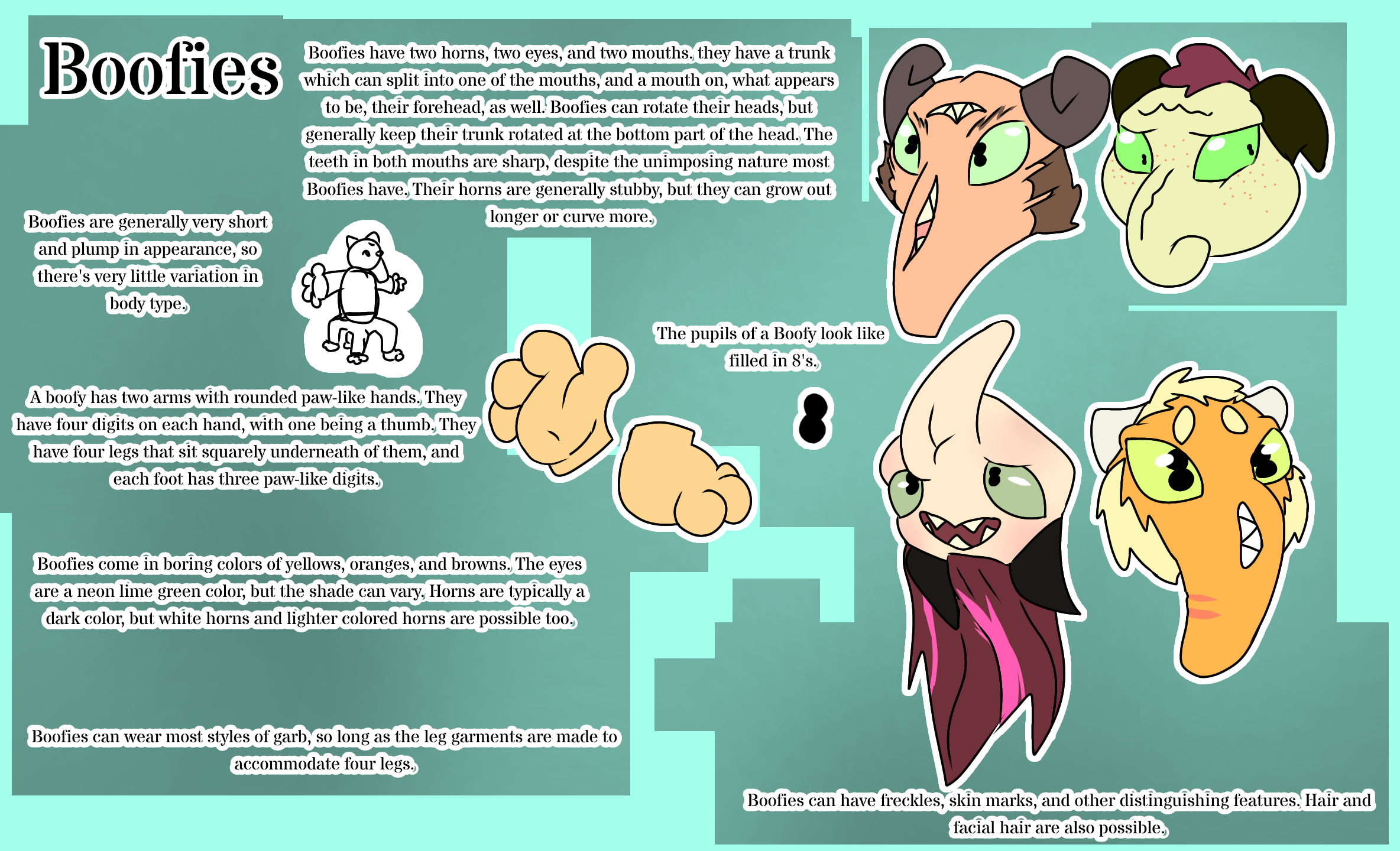 Boofees Boofies Specie Sheet by Glimblombo on DeviantArt