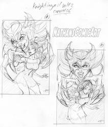 Knightingail Vol 2 COVER #006 layouts A and B