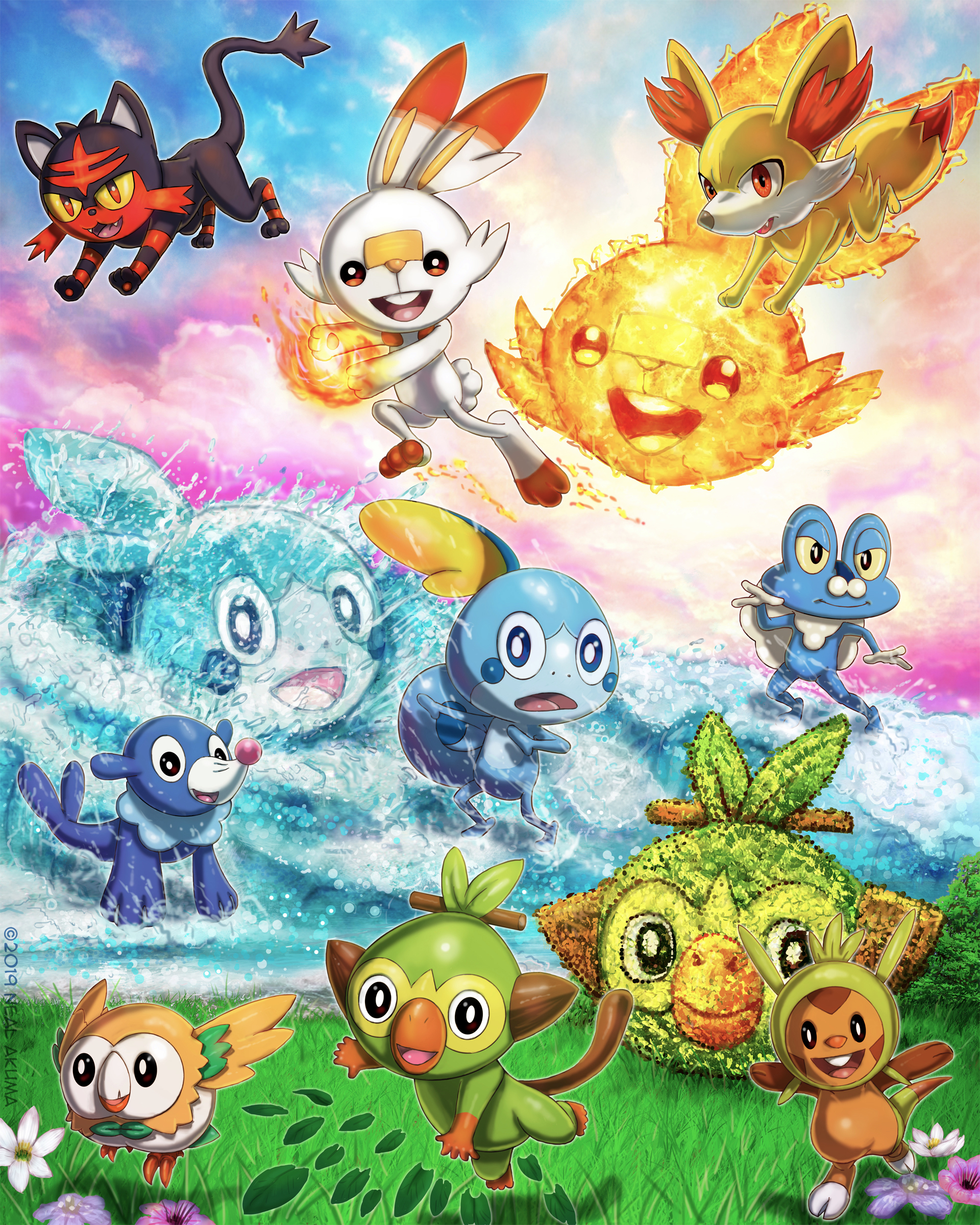 Pokemon Sword & Shield Starters by Supersatanson -- Fur Affinity [dot] net