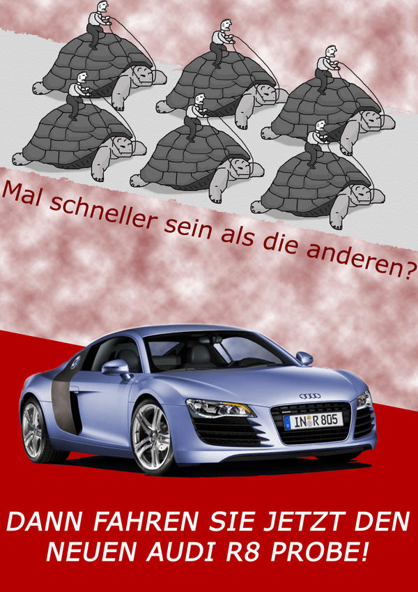 Audi R8 Advertising by Flui on DeviantArt