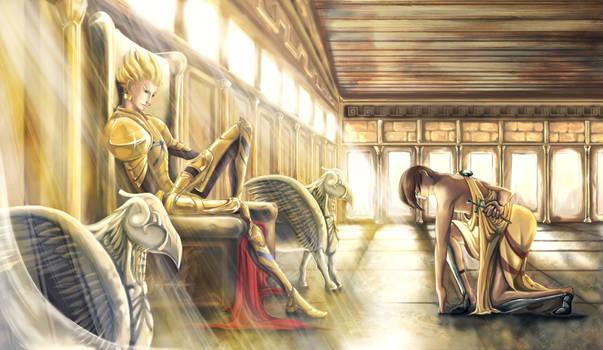 Fate Zero-Gilgamesh and Enkidu (Kirei)