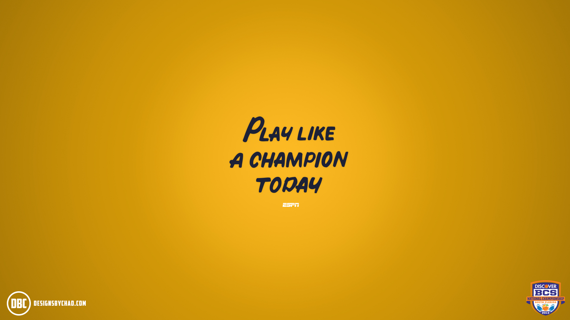 Play Like A Champ Today Notre Dame Wallpaper