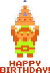 Legend of Zelda - Link and Birthday Cake!