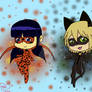 Miraculous: Ladybug and Cat Noir Chibis