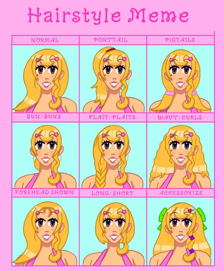 Hairstyle meme by eviemcdonald on DeviantArt