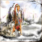 Goshe Apache - painting by Lynne-Abley-Burton