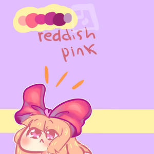 reddish pink palette thing