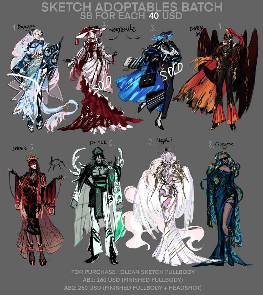ADOPTABLES AUCTION [OPEN] by S11artist on DeviantArt