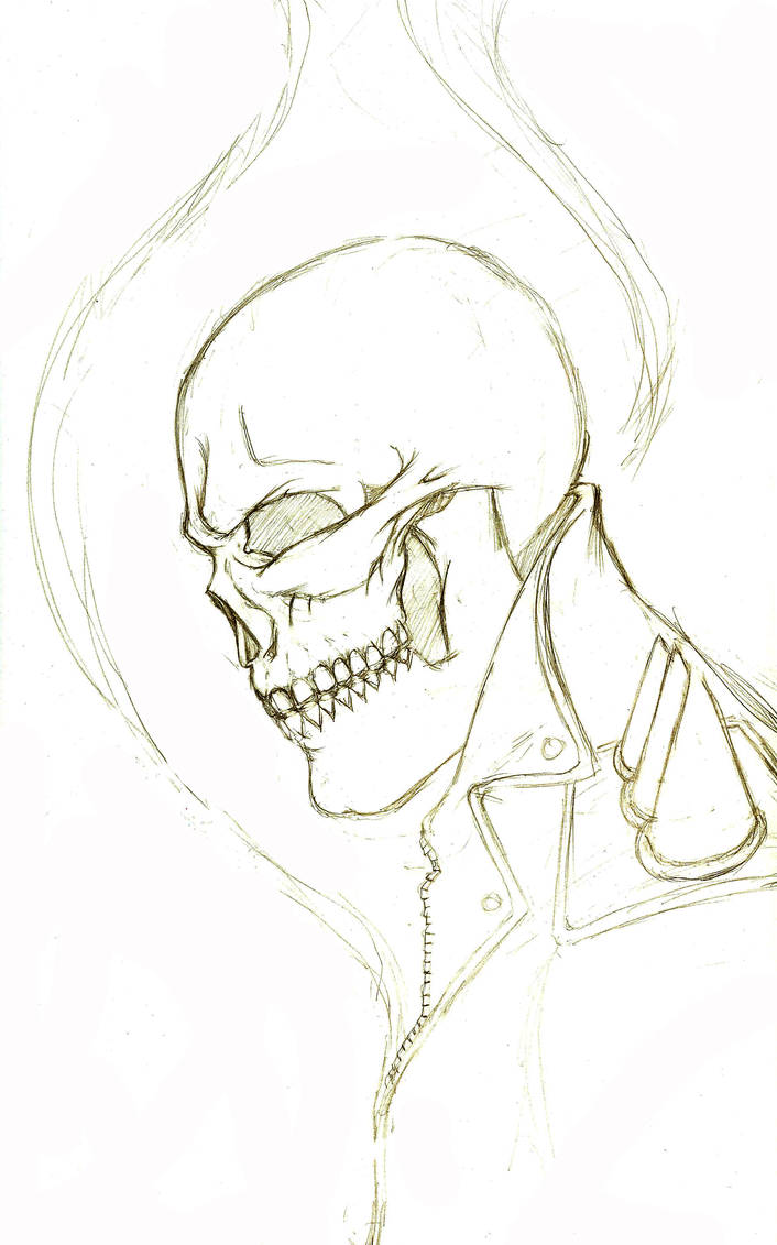 Ghost Rider Schech Ghost Rider Sketch by JSimonART on DeviantArt