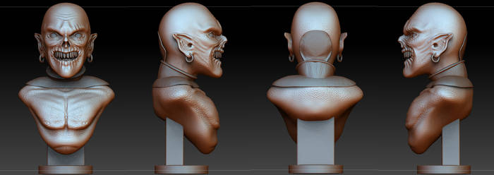 Goblin Bust Zbrush Sculpt