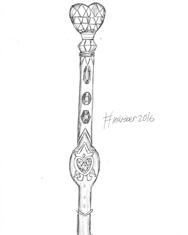 Inktober 17th- My Favorite Wand