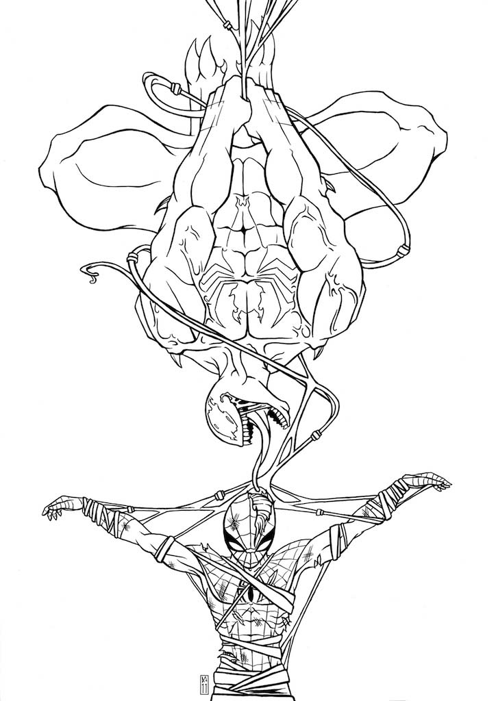 spiderman crucified by venom