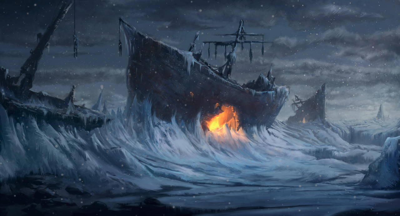 Frozen Sea by tr0tzki on DeviantArt