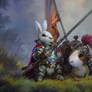 Bunny Knight and Quinny Pig steed