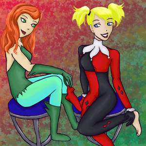 Poison Ivy and Harley Quinn