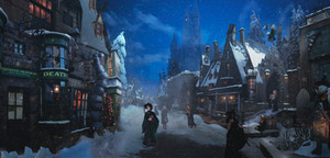 Hogsmeade before Christmas by DraakeT