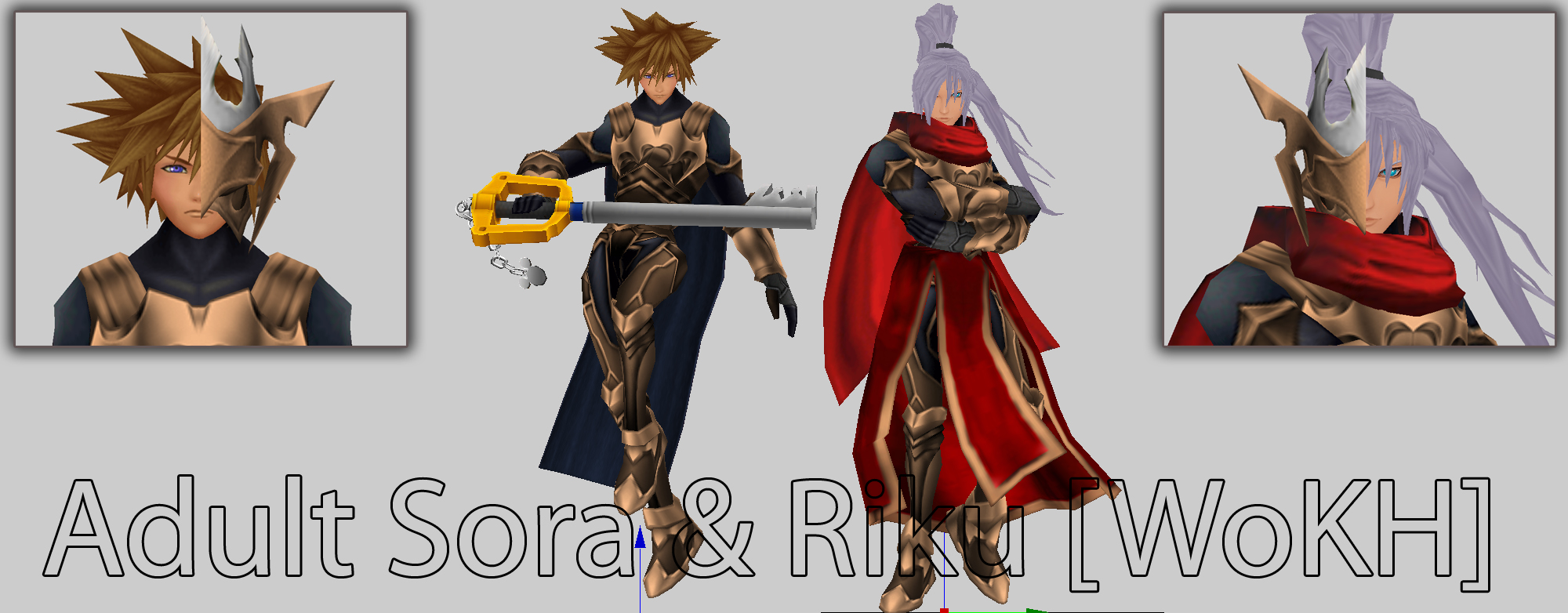 Adult Sora and Riku [Kingdom Hearts Fan Creation]