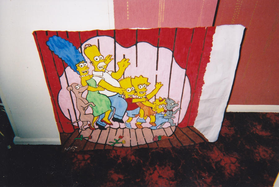 Simpsons Stage simpsons on stage by kevinrking on DeviantArt