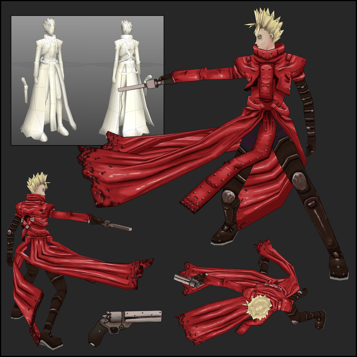 Vash the Stampede - 3D by saunteringstep on DeviantArt