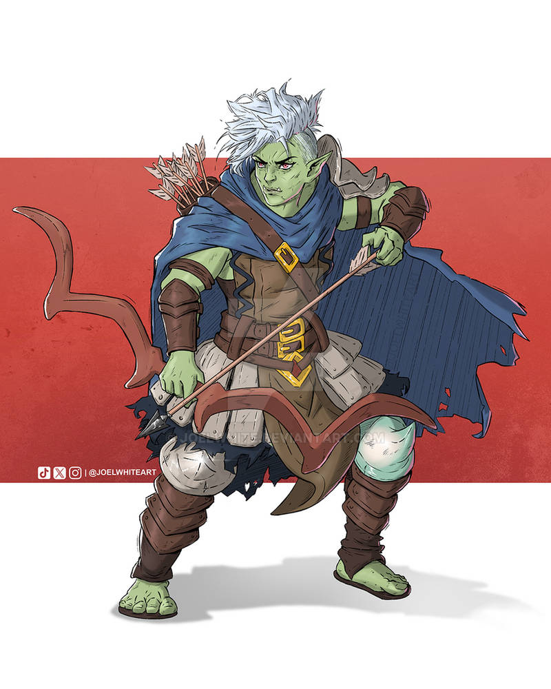 DnD half orc ranger by JoelWhite on DeviantArt