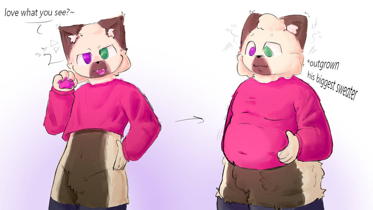 weight gain?!? (wg sequence) by da1nty on DeviantArt