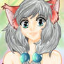 cute cat girl colored