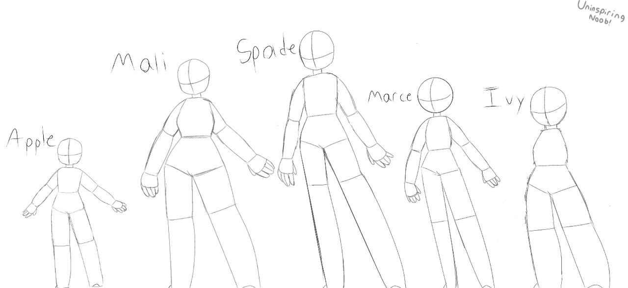 Bases of my favorite characters! by UninspiringNoob on DeviantArt