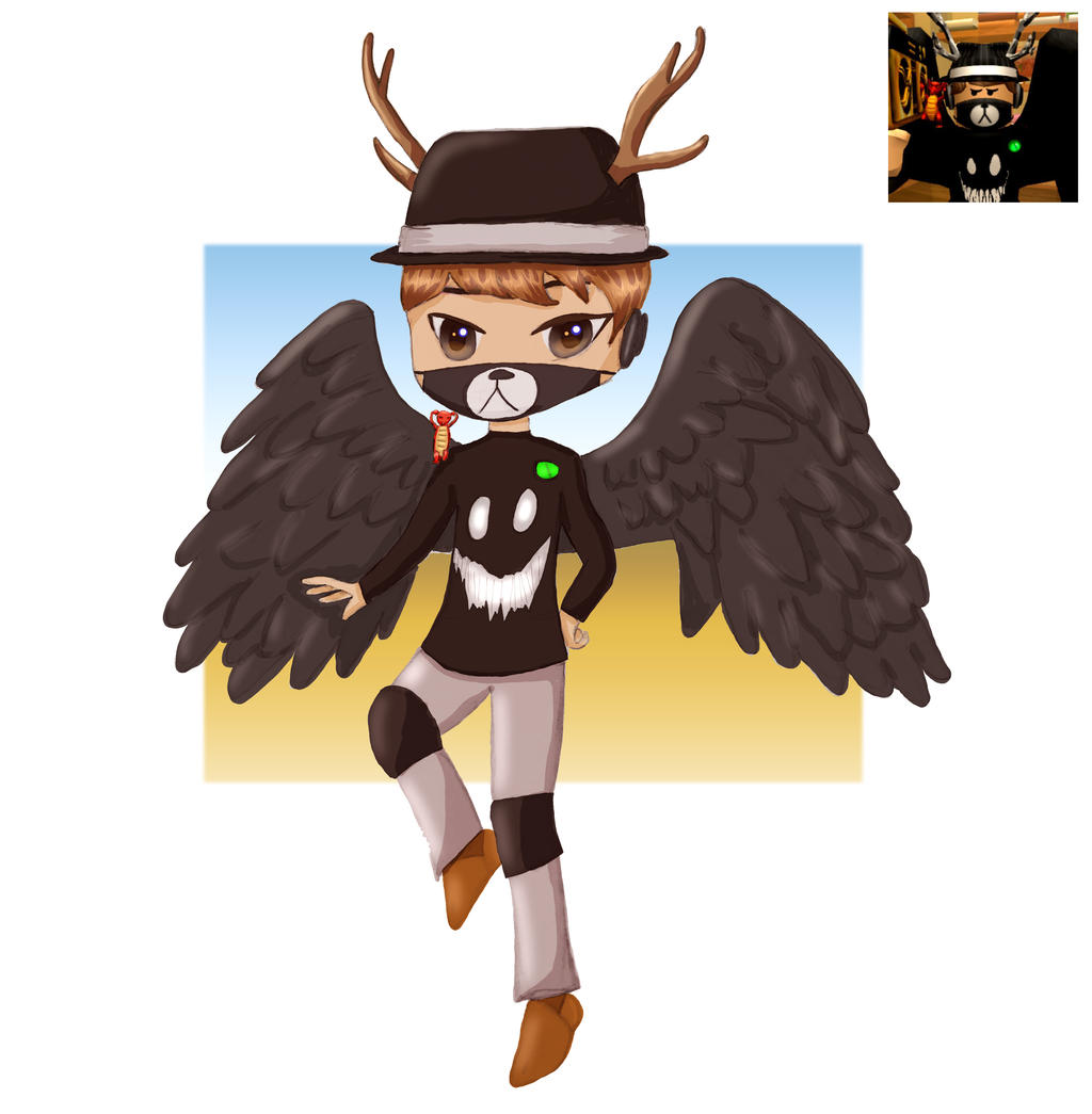 Drawing Your Ocs Roblox Character With Wings By Paulablox On Deviantart - roblox girl character drawing