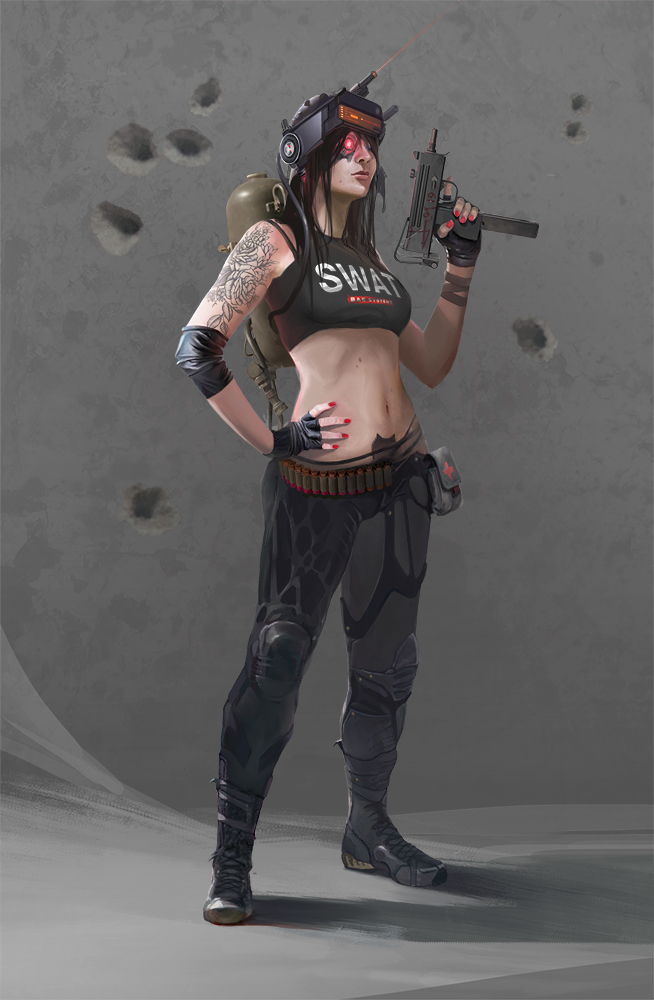 Character Concept Art Sci Fi Soldier By Aleksei Liakh On