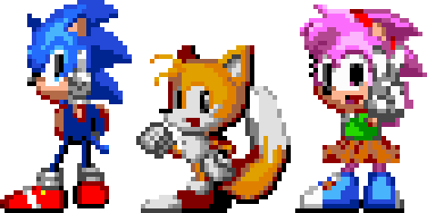 Axanery on X: Sonic Origins Amy sprites that will be used for
