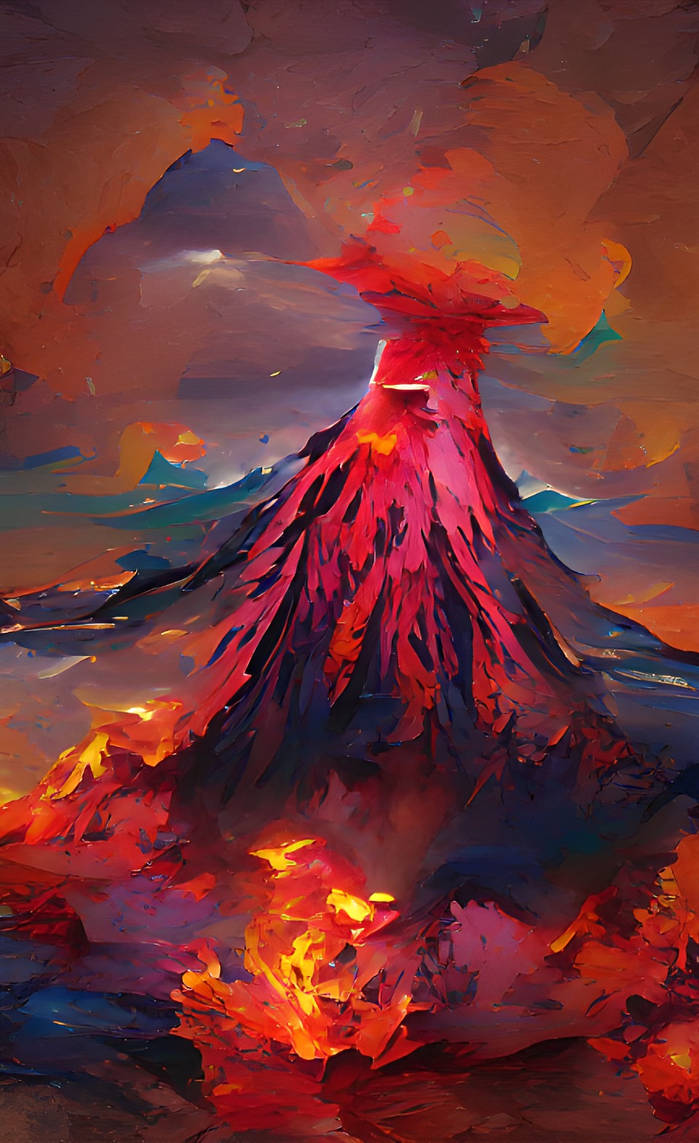 Volcano Deviantart Volcano eruption by BlackSnowMaker on DeviantArt