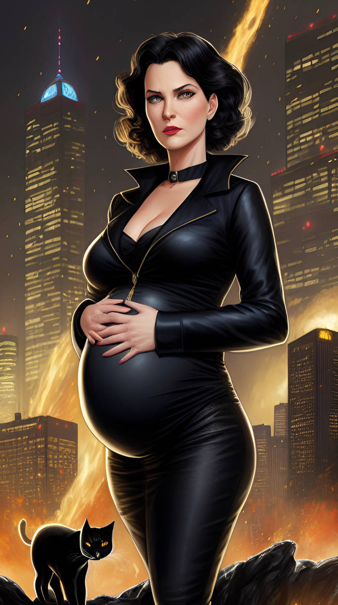 Pregnant Catwoman by BlackSnowMaker on DeviantArt