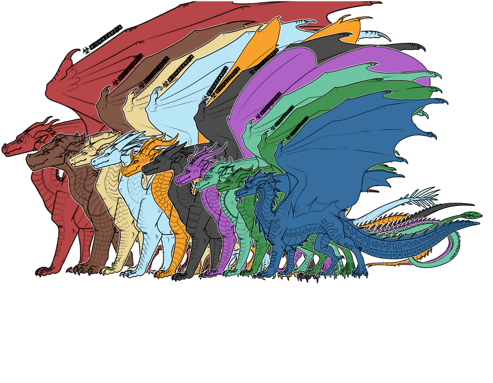 WoF dragons size chart by Art4Days416126 on DeviantArt