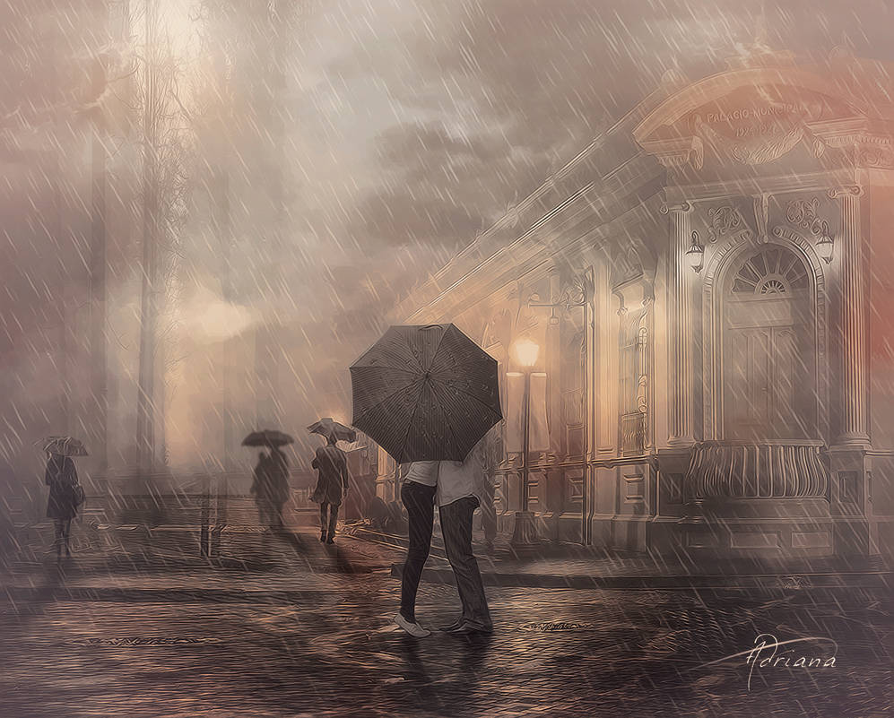 Under the rain by Adriana-Madrid