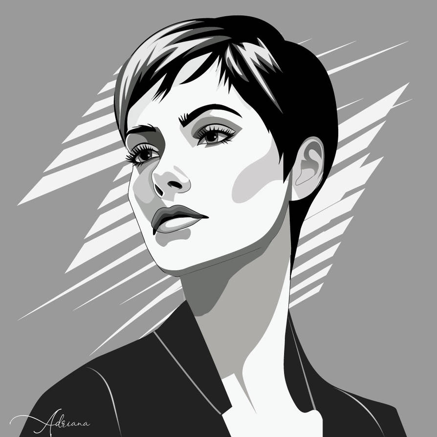 Black and white illustration by Adriana-Madrid on DeviantArt