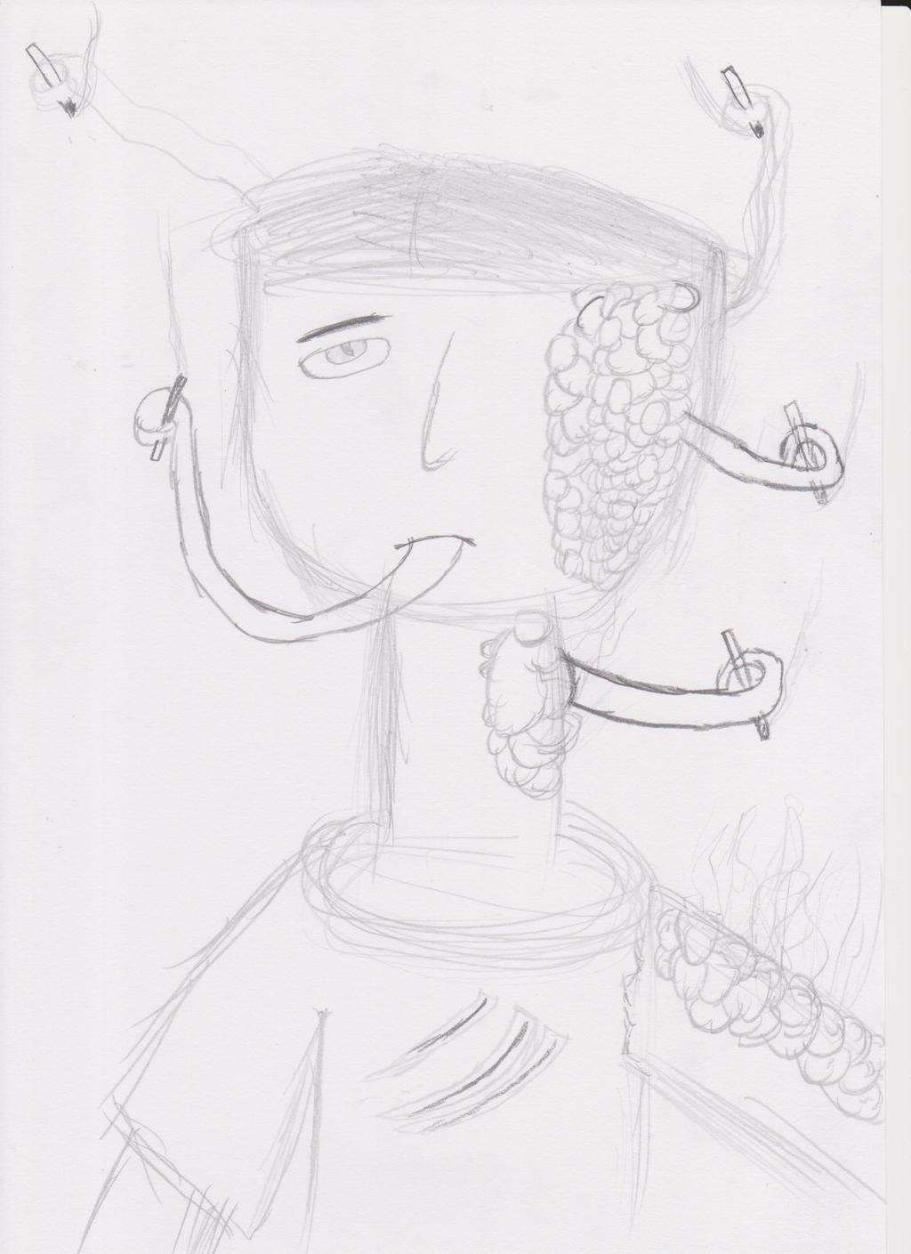 Chain Smoking by PanZhen3 on DeviantArt