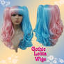 Split Pink and Blue Lolita Wig