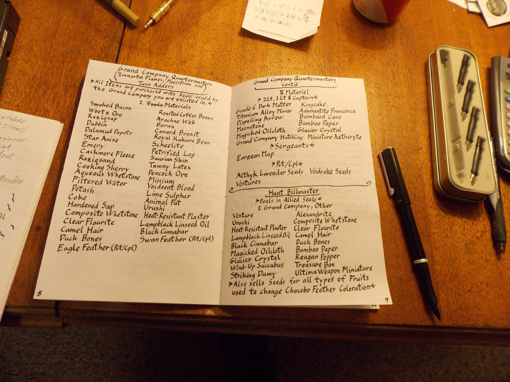 Eorzean Merchant Guide Inside page sample 1 by Hikaro-Takayama on ...
