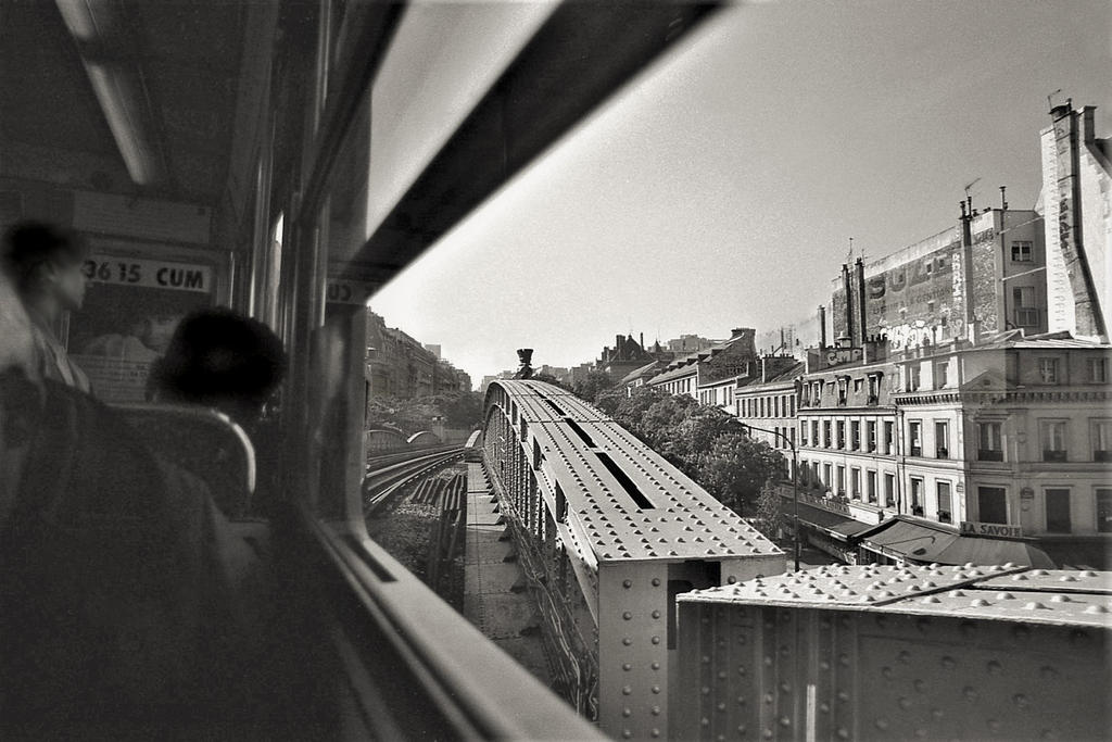 Paris suburbs seen from the metro