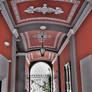 Red entrance hall