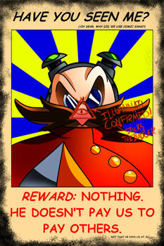 Eggman Wanted poster