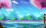 (Zeroes) Anime Background Art by miitoons