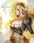 warlock in gentle light by meisan
