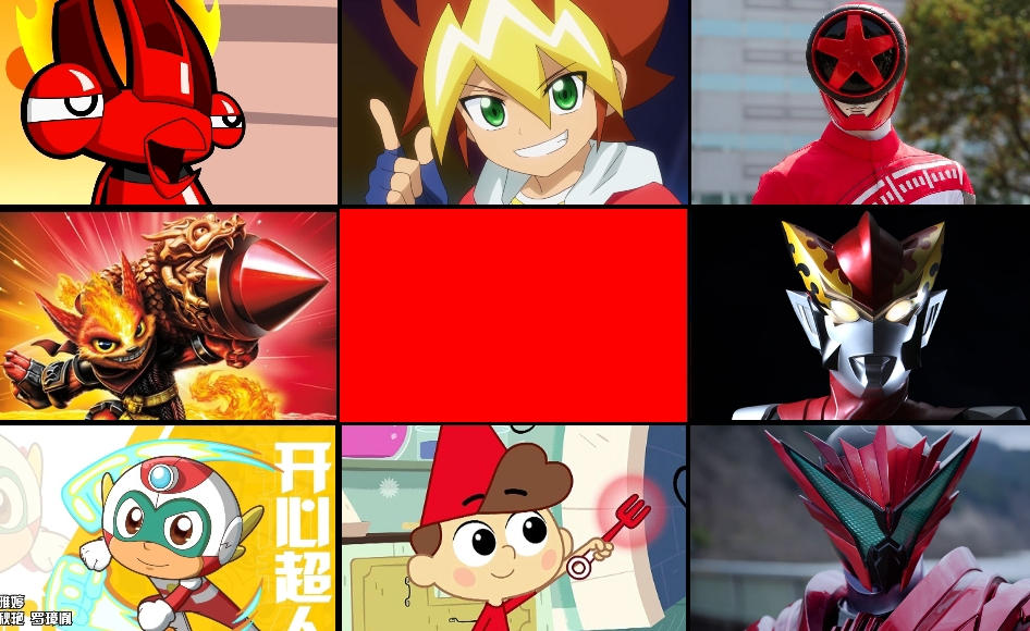 My favorite red characters by shakimberryjr on DeviantArt