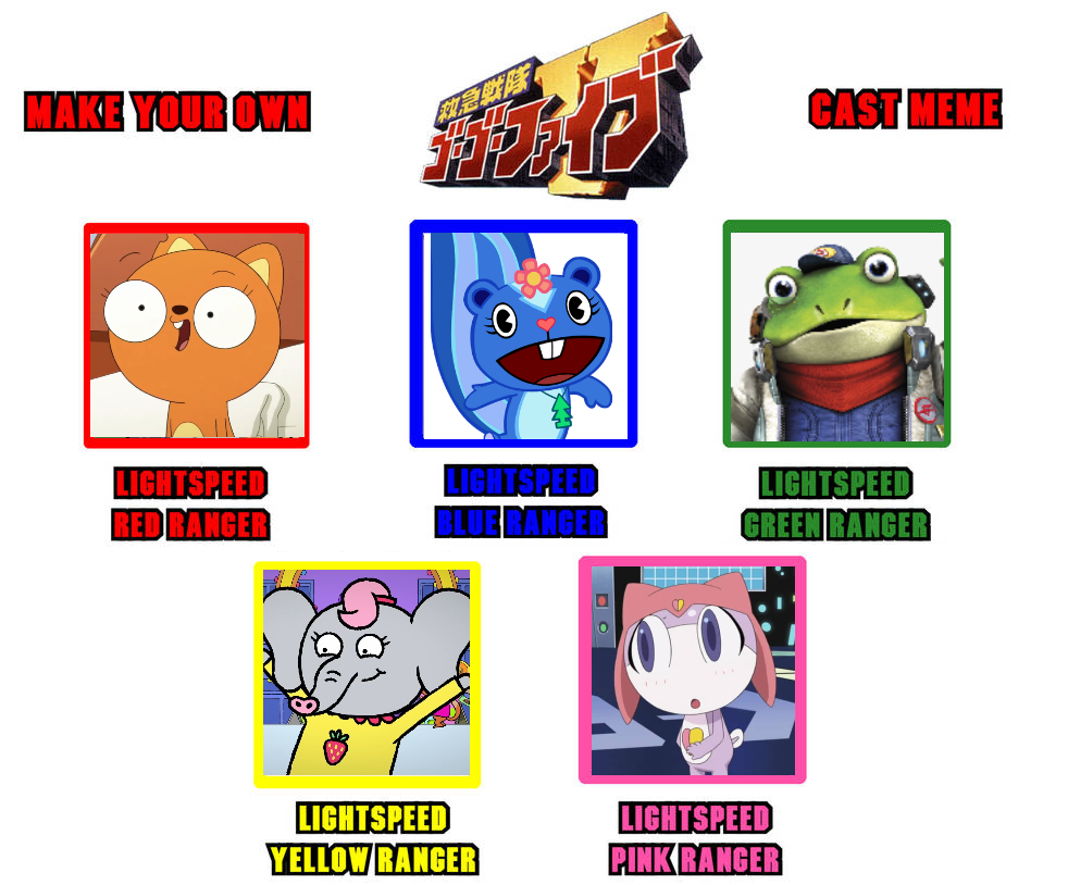 Kyuukyuu sentai go go five recast meme by shakimberryjr on DeviantArt